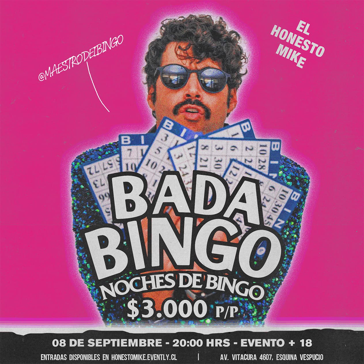 Bada Bingo: Bingo Night en El Honesto Mike - Copy image}
