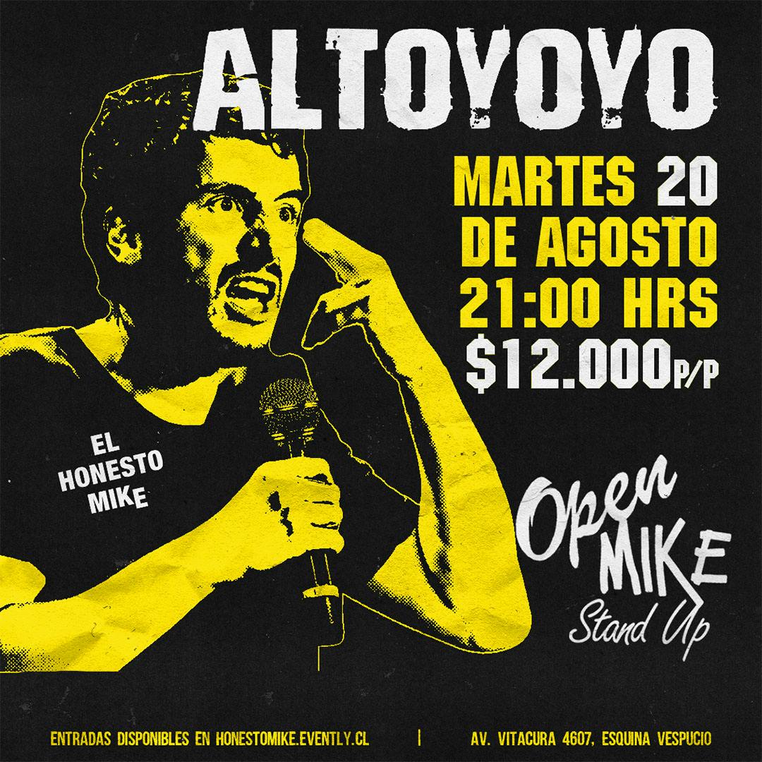 Open Mike: Altoyoyo en El Honesto Mike Vitacura image}
