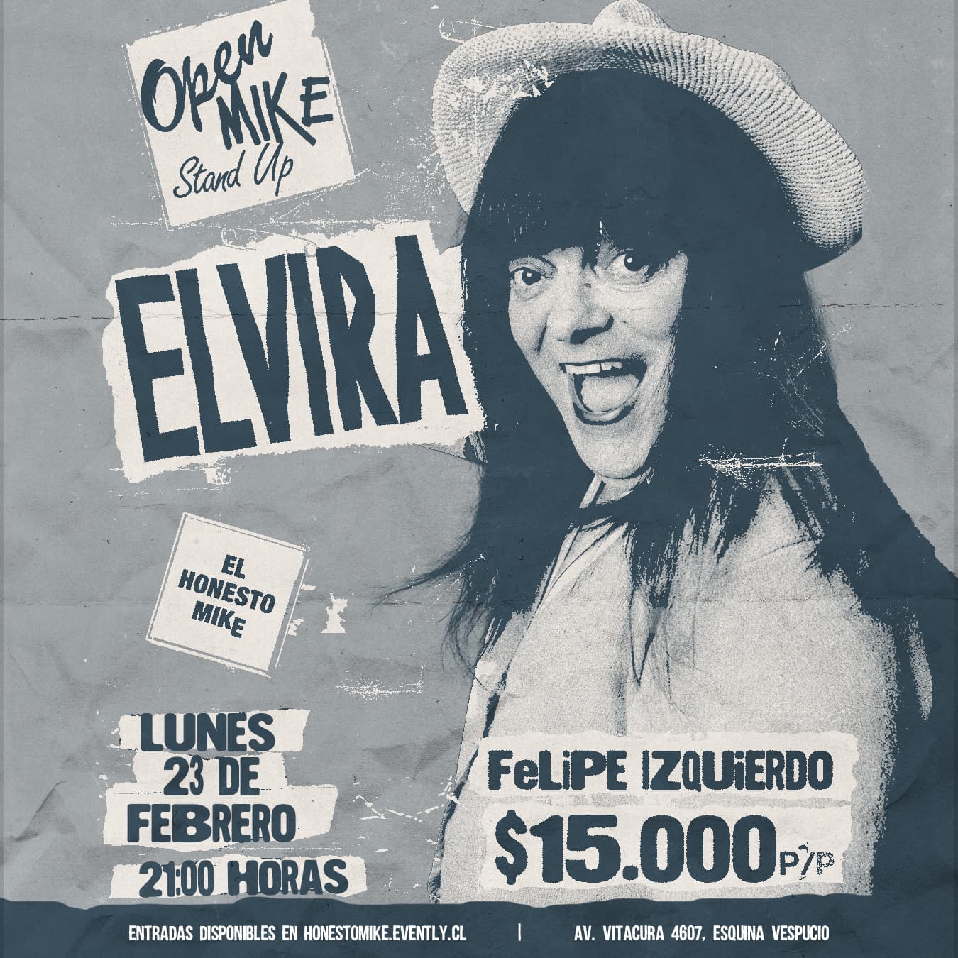 Open Mike: Elvira en El Honesto Mike Vitacura image}