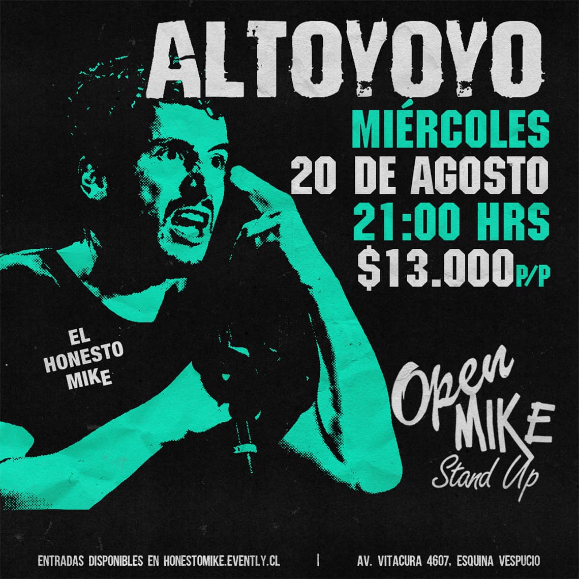 Open Mike: Altoyoyo en El Honesto Mike Vitacura image}