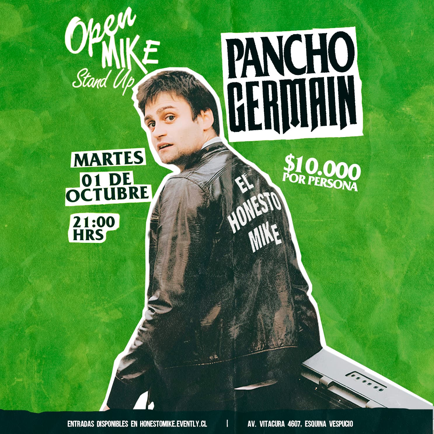 Open Mike: Pancho Germain On en El Honesto Mike Vitacura image}