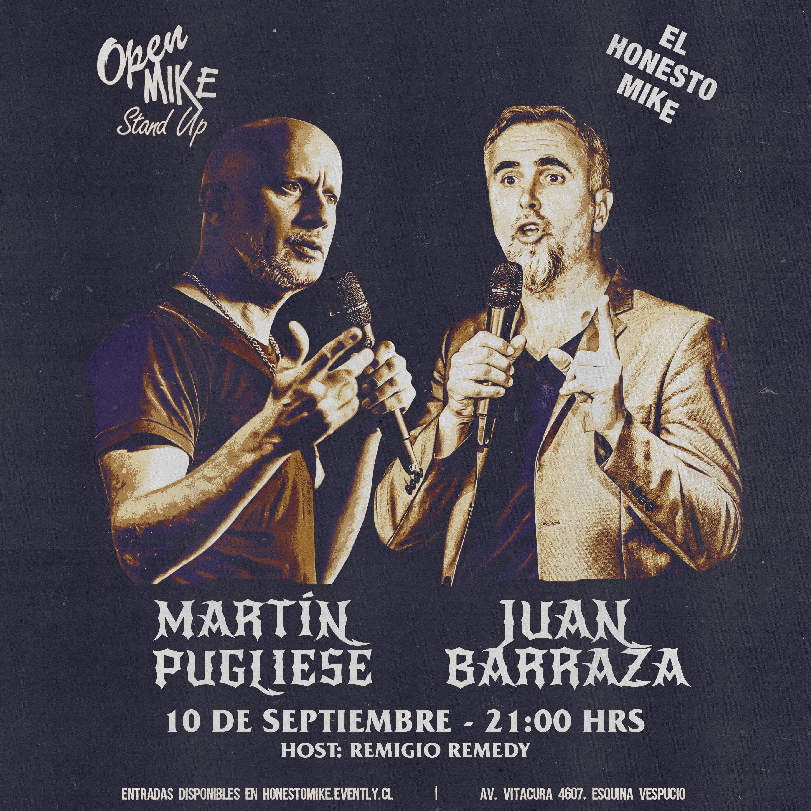 Open Mike: Martín Pugliese & Juan Barraza en El Honesto Mike Vitacura image}