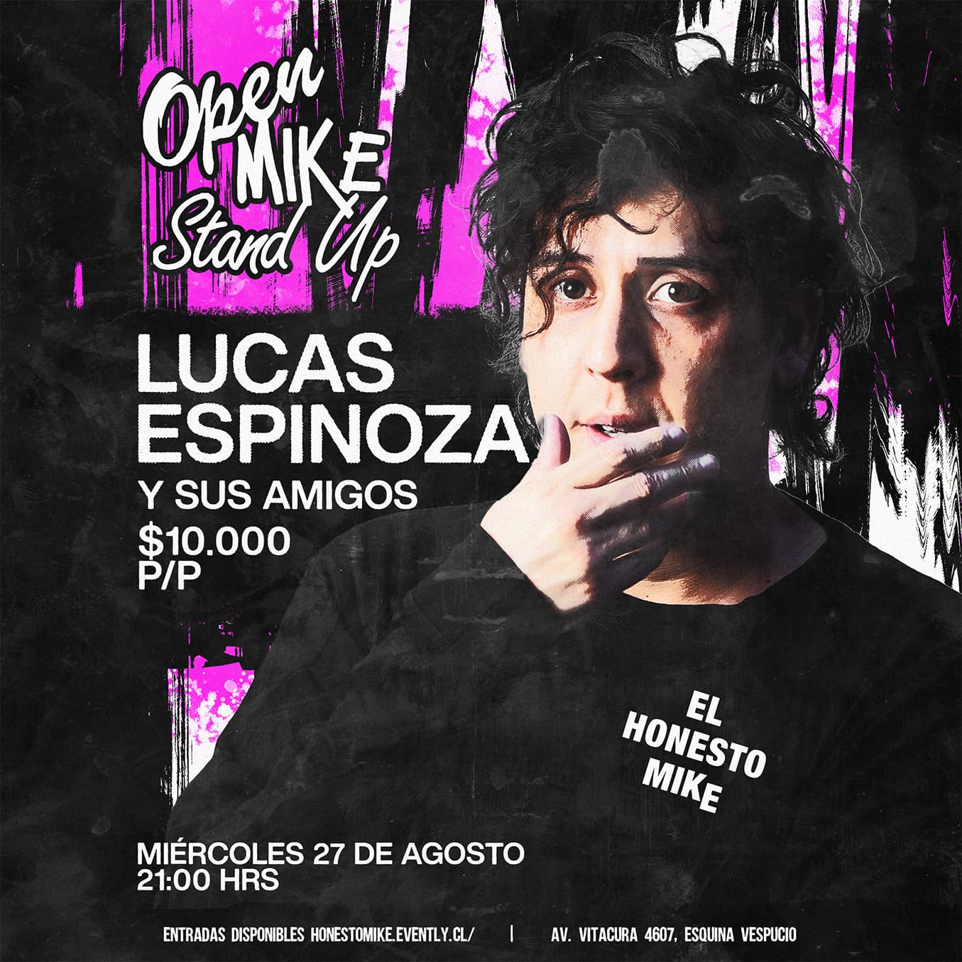 Open Mike: Lucas Espinoza en El Honesto Mike Vitacura image}
