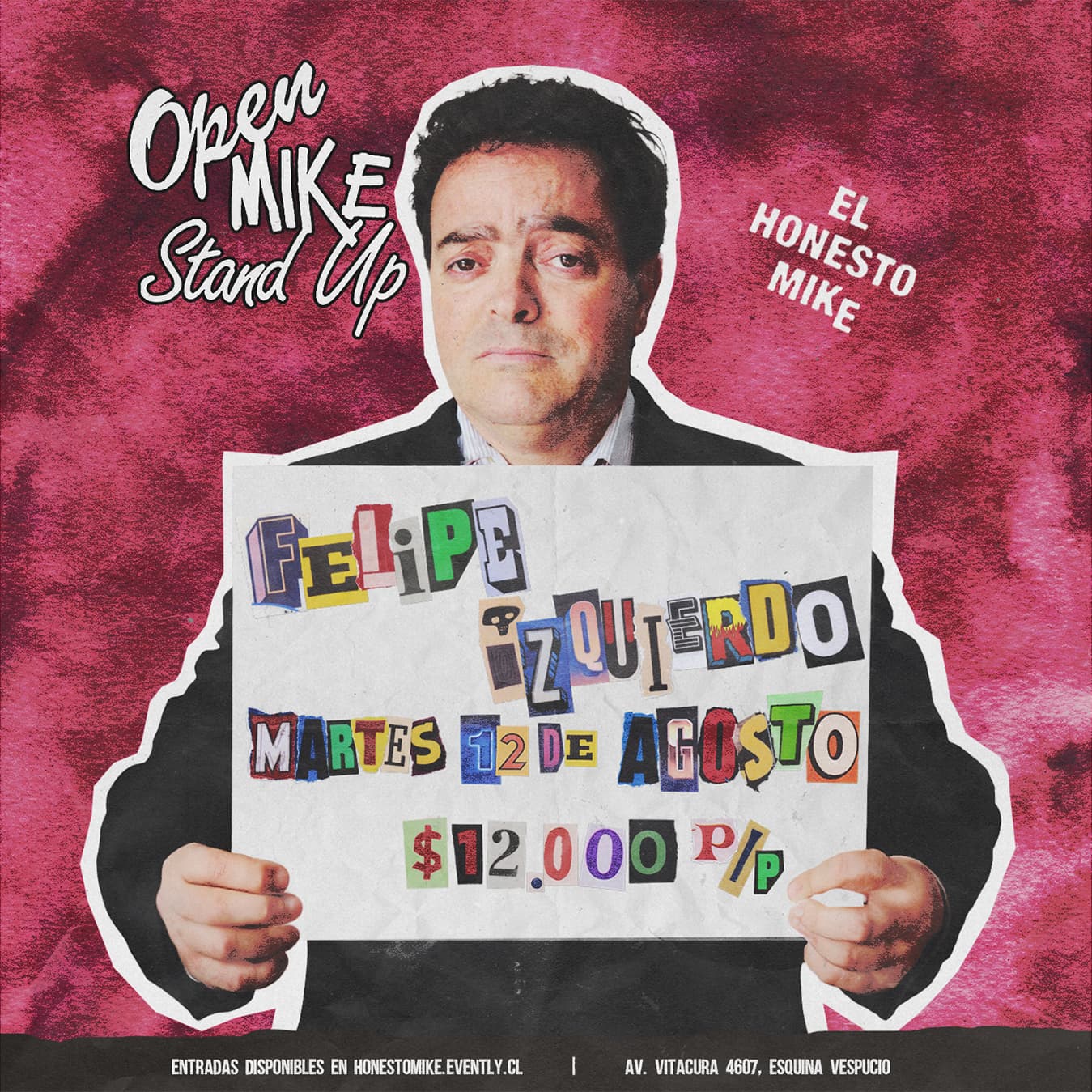 Open Mike: Felipe Izquierdo en El Honesto Mike Vitacura image}