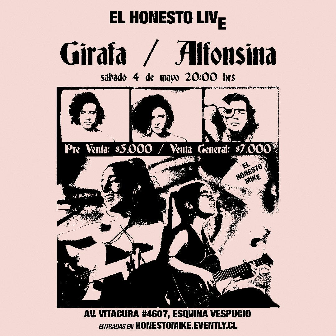 El Honesto Live: Girafa / Alfonsina en El Honesto Mike Vitacura image}