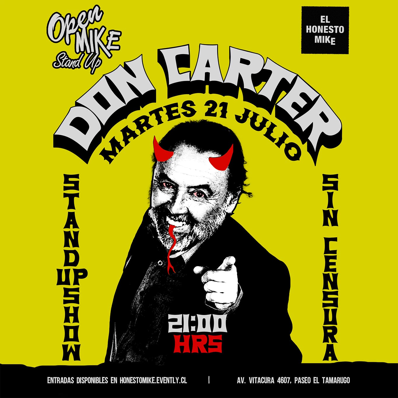 Open Mike: Don Carter en El Honesto Mike Vitacura - Copy image}